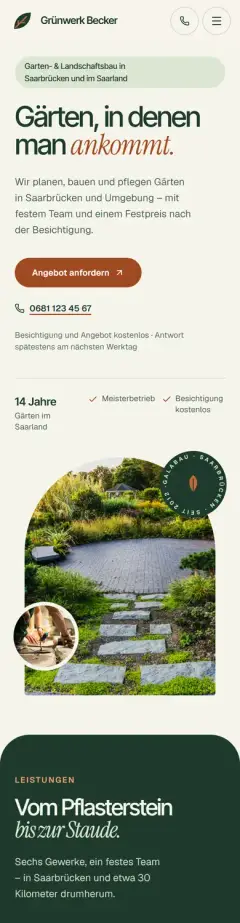 Handy-Ansicht von Grünwerk Becker