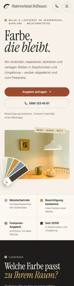 Handy-Ansicht von Malerwerkstatt Hoffmann